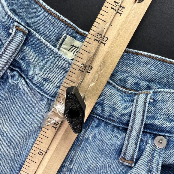 Madewell Jeans Women's 33x31* Super Wide Leg High Rise Light Blue Denim Tag 30 - Picture 15 of 16